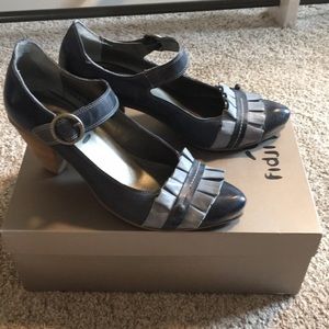 Stylish Blue Mary Janes